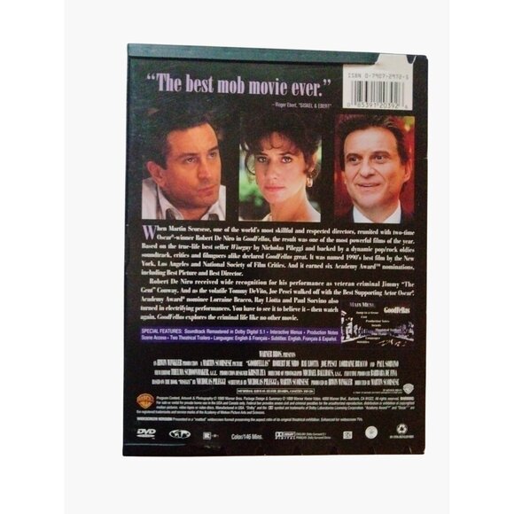 Goodfellas DVD 1990 Academy Award Pesci De Niro Crime Drama Scorsese Movie - Picture 4 of 6